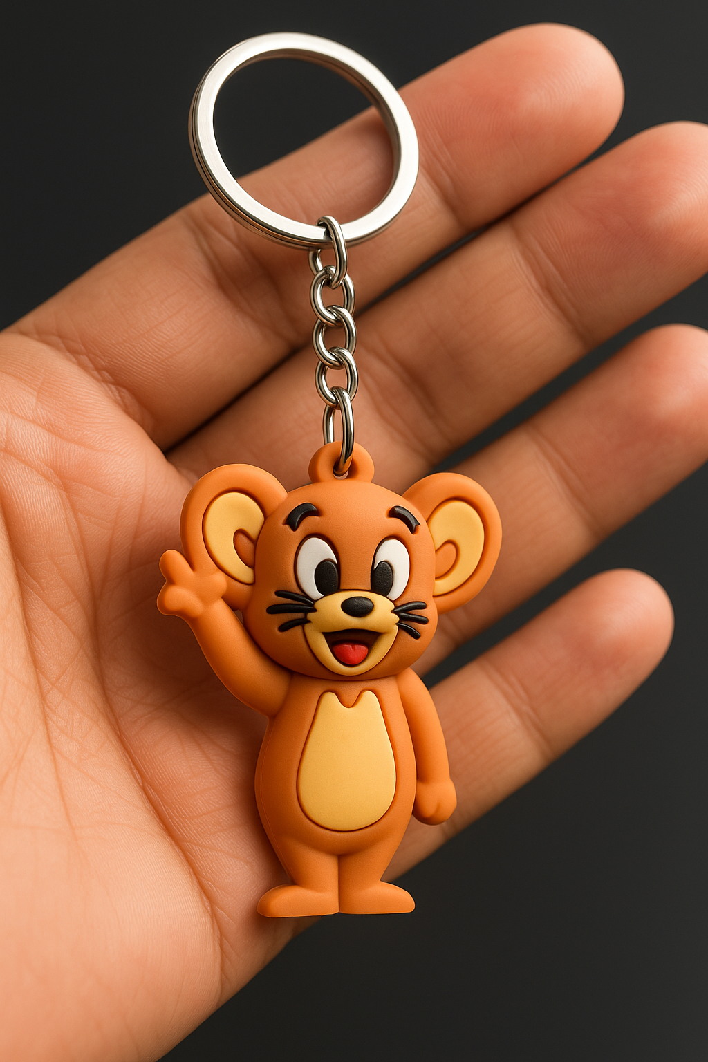 Cute Jerry Cartoon Keychain – Rubber Toy Pendant(k-5)