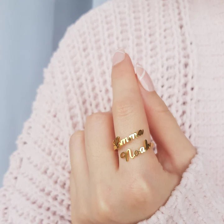 Couple Name Ring | Personalized Jewelry India | 99customized Jewellery