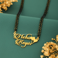 Custom Couple Name Necklace – Personalized Gold Name Pendant for Lovers | Personalized Jewelry India | 99customized Jewellery