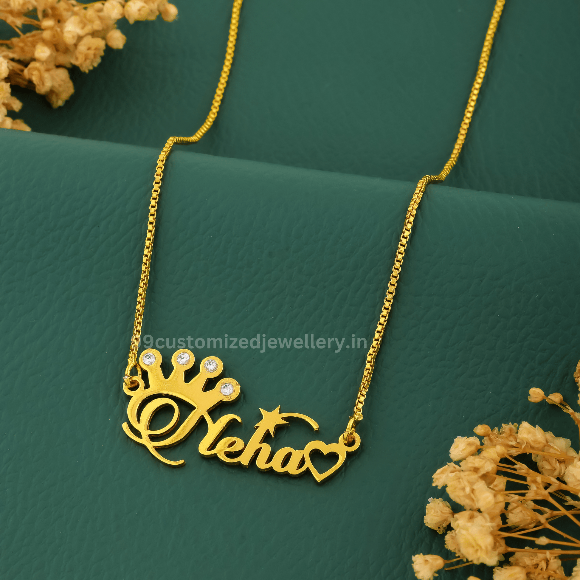 Diamond Name Necklace – Personalized Custom Jewelry for Her | Personalized Jewelry India | 99customized Jewellery