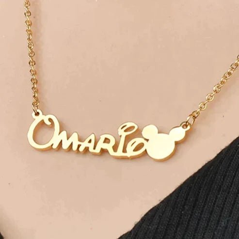 Mickey Name Necklace | Personalized Jewelry India | 99customized Jewellery