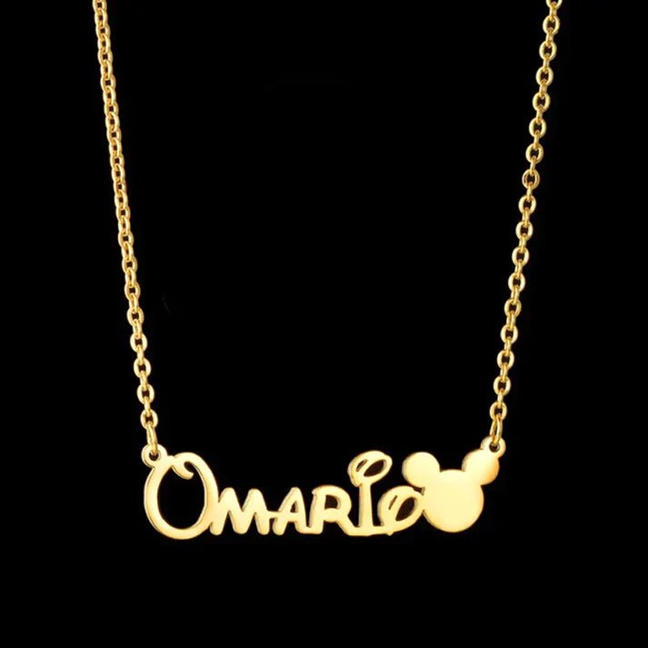Mickey Name Necklace | Personalized Jewelry India | 99customized Jewellery