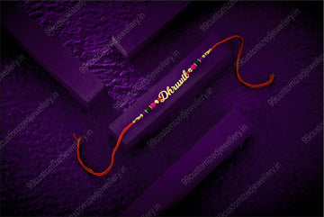 Personalised Name Rakhi | Personalized Jewelry India | 99customized Jewellery