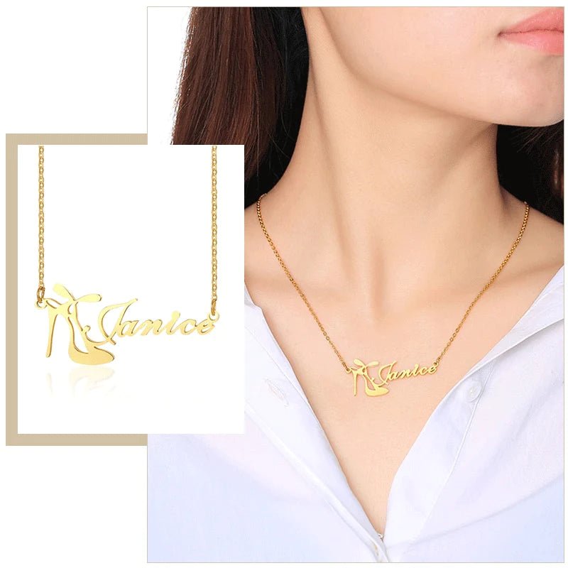 Personalized Heels Name Necklaces | Personalized Jewelry India | 99customized Jewellery