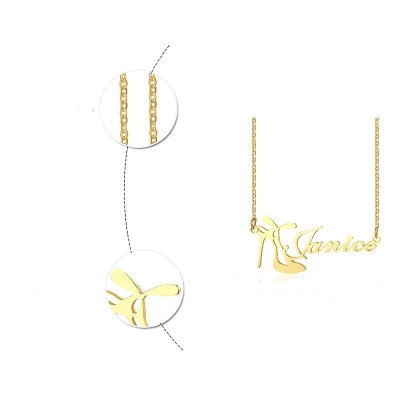 Personalized Heels Name Necklaces | Personalized Jewelry India | 99customized Jewellery