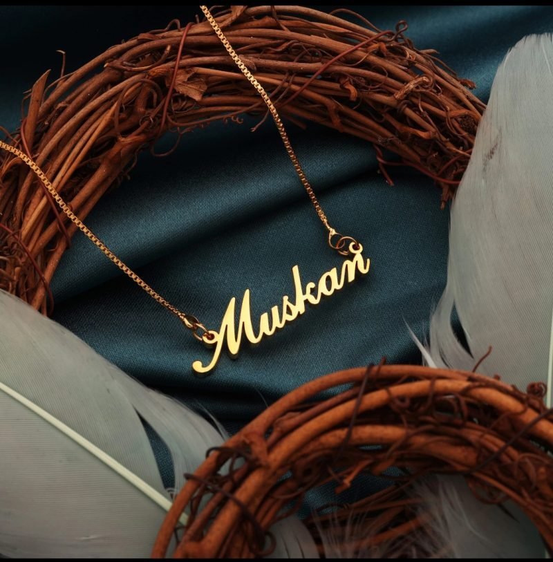 Simple Style Name Necklace | Personalized Jewelry India | 99customized Jewellery